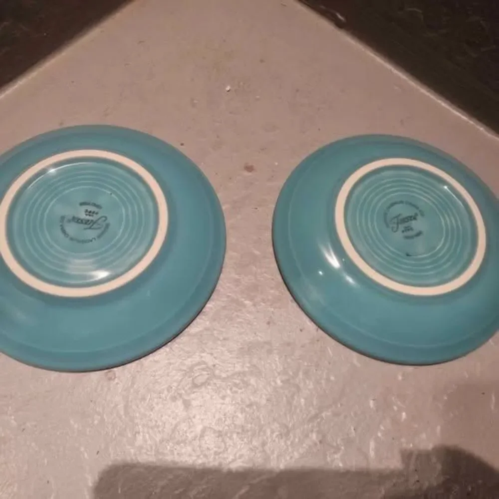 Fiestaware Turquoise Saucers - Set of 2 5